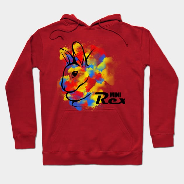 Mini Rex Primary Hoodie by dalmation1080